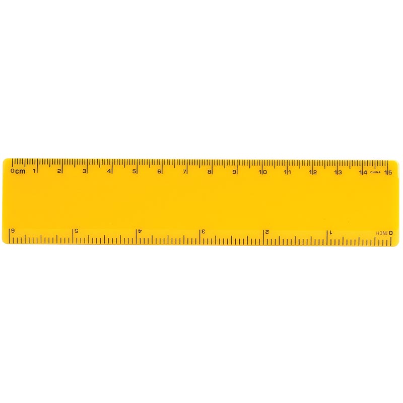 Standard 6 inch Ruler with Four Color Process Imprint